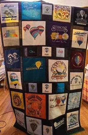 Custom T-Shirt Memory Quilt: Graduation Gift, Retirement Gift